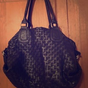 Dark brown quilted bag